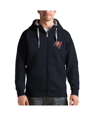 Antigua Men's Charcoal Tampa Bay Buccaneers Victory Full-zip Hoodie