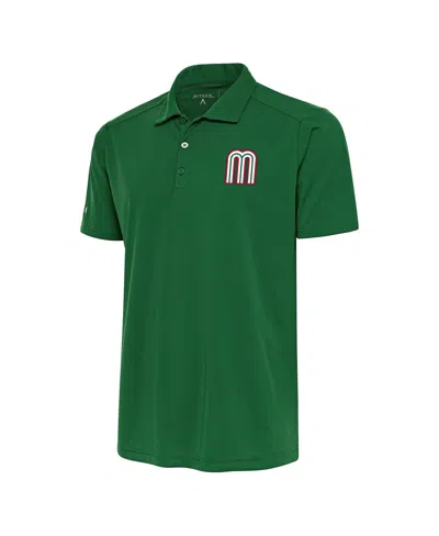 Antigua Men's Forest Green Mexico Baseball 2023 World Baseball Classic Tribute Polo