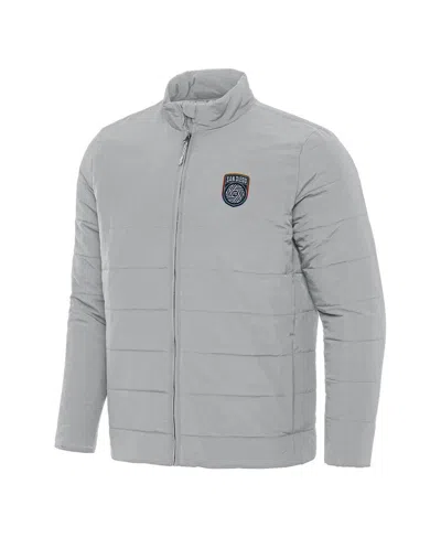 Antigua Men's Gray San Diego Fc Swelter Full-zip Jacket