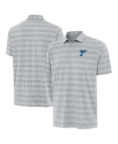 Antigua Men's Gray St. Louis Blues Tunnel Polo Shirt