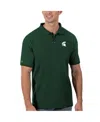 Antigua Men's Green Michigan State Spartans Legacy Pique Polo In Green