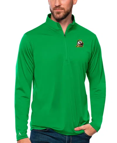 Antigua Men's Green Oregon Ducks Tribute Quarter-zip Sweatshirt