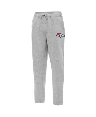 Antigua Men's Heather Gray Denver Broncos Victory Sweatpants