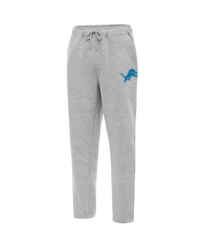 Antigua Men's Heather Gray Detroit Lions Victory Sweatpants