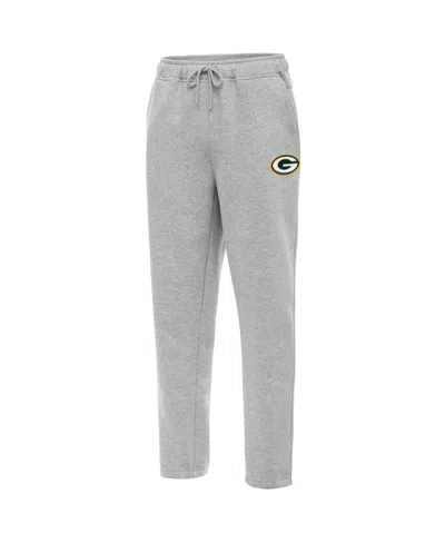 Antigua Men's Heather Gray Green Bay Packers Victory Sweatpants