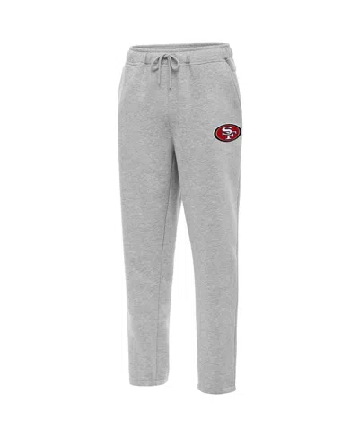 Antigua Men's Heather Gray San Francisco 49ers Victory Sweatpants