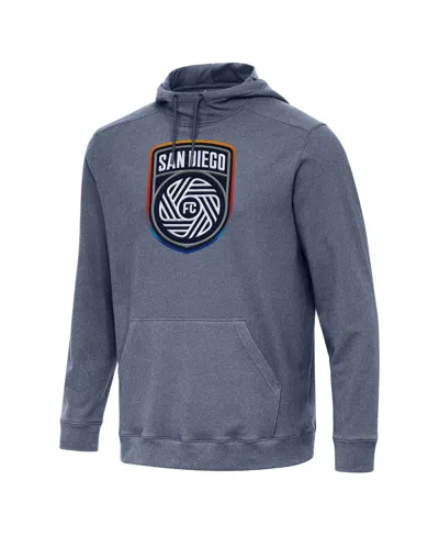 Antigua Men's Heather Navy San Diego Fc Cloud Pullover Hoodie