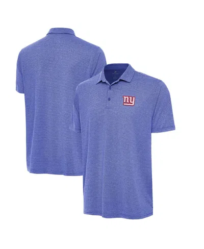 Antigua Men's Heather Royal New York Giants Scheme Polo Shirt In Blue
