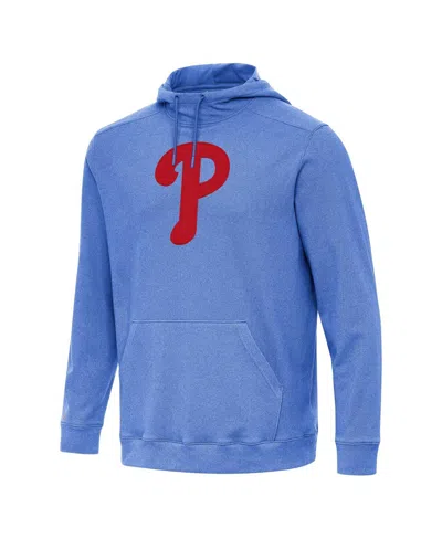 Antigua Men's Heather Royal Philadelphia Phillies Cloud Pullover Hoodie