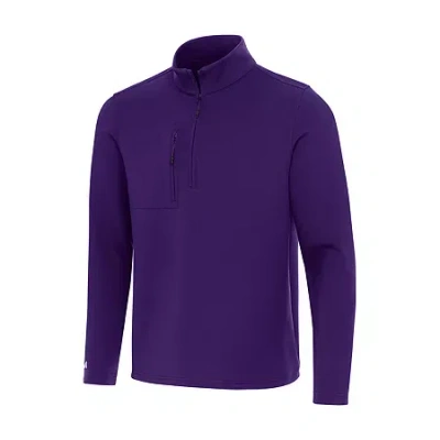 Antigua Men's Insider 1/4 Zip Pullover Mens Lightweight Track Jacket In Purple