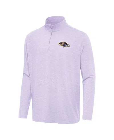Antigua Men's Lavender Baltimore Ravens Hunk Quarter-zip Jacket