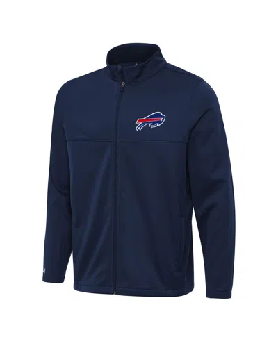 Antigua Men's Navy Buffalo Bills Links 2 Full-zip Golf Jacket In Blue