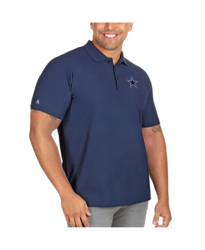 Antigua Men's Navy Dallas Cowboys Legacy Pique Big Tall Polo Shirt In Blue