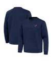 Antigua Men's Navy Houston Texans Relevant Lightweight Pullover Sweatshirt In Navy