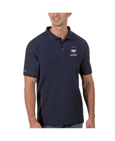 Antigua Men's Navy Uconn Huskies Legacy Pique Polo