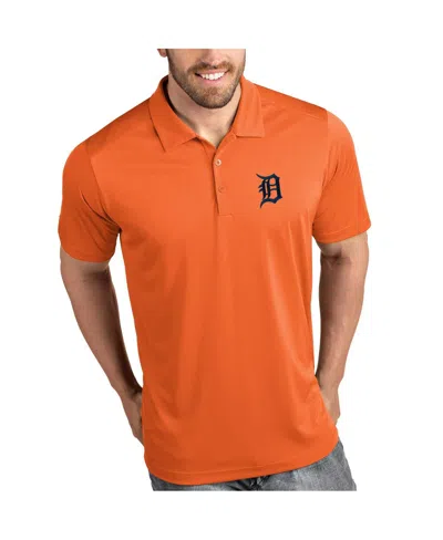 Antigua Men's Illinois Fighting Illini Tribute Polo In Orange