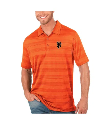 Antigua Men's Orange San Francisco Giants Compass Polo