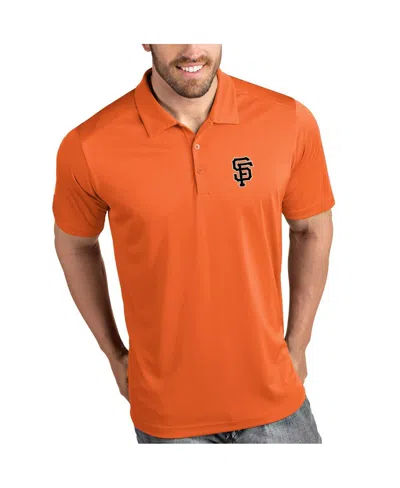 Antigua Men's Orange San Francisco Giants Tribute Polo