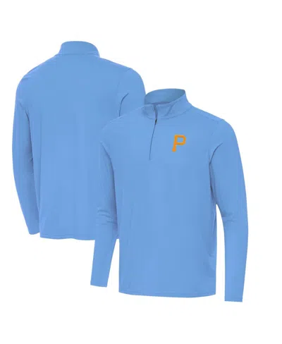 Antigua Men's Powder Blue Pittsburgh Pirates Intent Quarter-zip Sweatshirt