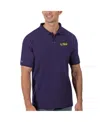 Antigua Men's Purple Lsu Tigers Legacy Pique Polo In Purple
