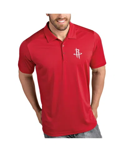 Antigua Men's Red Houston Rockets Tribute Polo Shirt