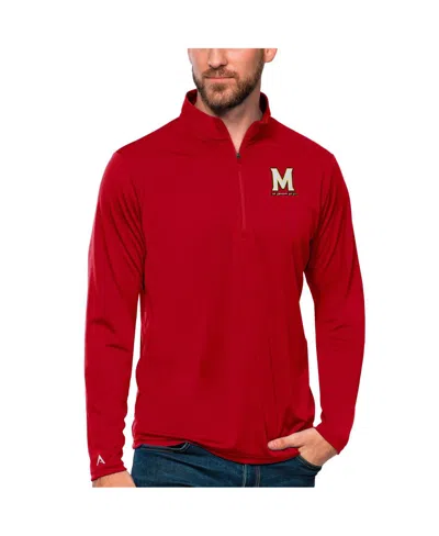 Antigua Men's Red Maryland Terrapins Tribute Quarter-zip Top