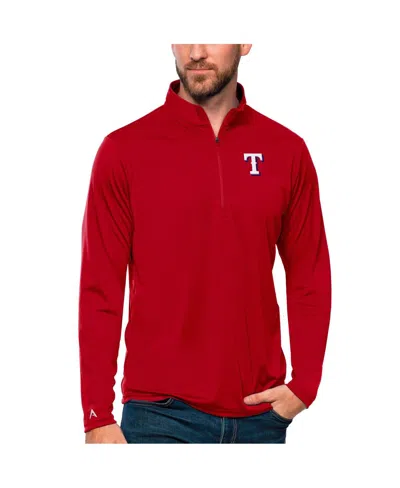 Antigua Men's Red Philadelphia Phillies Tribute Quarter-zip Pullover Top