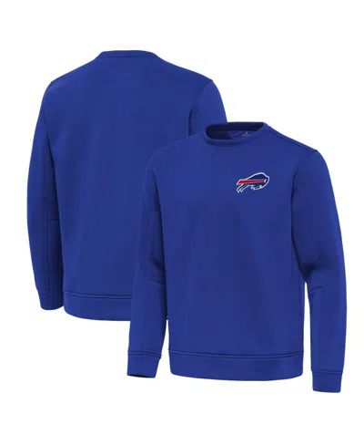 Antigua Men's Relevant Buffalo Bills Crewneck Pullover Sweatshirt In Blue