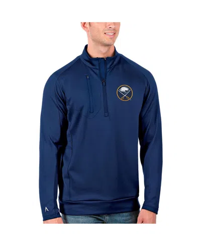 Antigua Men's Royal Buffalo Sabres Generation Quarter-zip Pullover Jacket In Blue