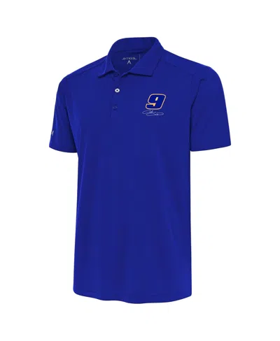 Antigua Men's Royal Chase Elliott Tribute Polo Shirt In Blue