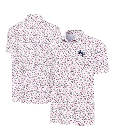 Antigua Men's White Air Force Falcons Independence Day Polo Shirt