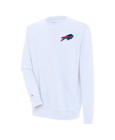 Antigua Men's White Buffalo Bills Victory Pullover Sweatshirt