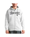 Antigua Men's White Kansas City Royals Team Logo Victory Full-zip Hoodie In White