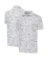 Antigua White Kansas City Chiefs Anthracite Logo Collide Polo In White