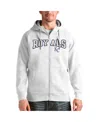 Antigua Men's White Kansas City Royals Team Logo Victory Full-zip Hoodie In White