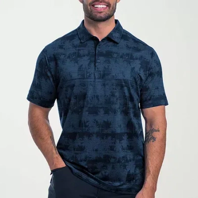 Antigua Mens Regular Fit Short Sleeve Polo Shirt In Black