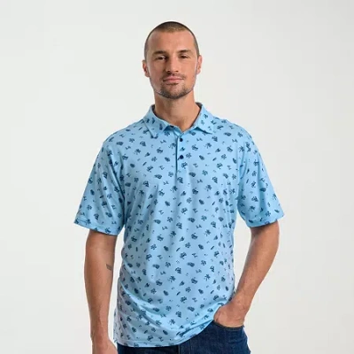 Antigua Mens Regular Fit Short Sleeve Polo Shirt In Multi