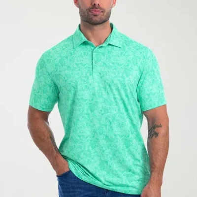 Antigua Mens Regular Fit Short Sleeve Polo Shirt In Green