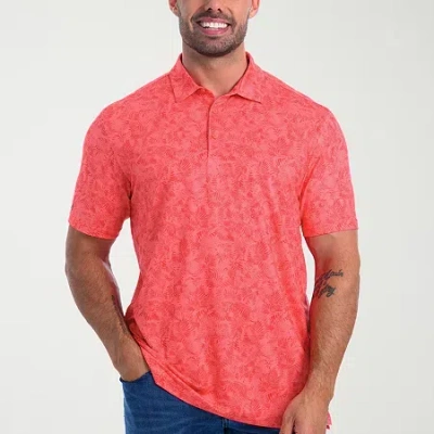 Antigua Mens Regular Fit Short Sleeve Polo Shirt In Red