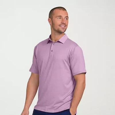 Antigua Mens Regular Fit Short Sleeve Polo Shirt In Pink