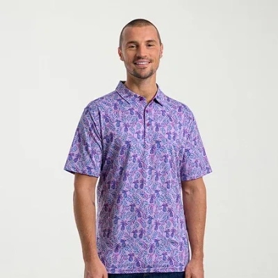 Antigua Mens Regular Fit Short Sleeve Polo Shirt In Multi
