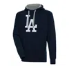 ANTIGUA ANTIGUA  NAVY LOS ANGELES DODGERS VICTORY CHENILLE PULLOVER HOODIE