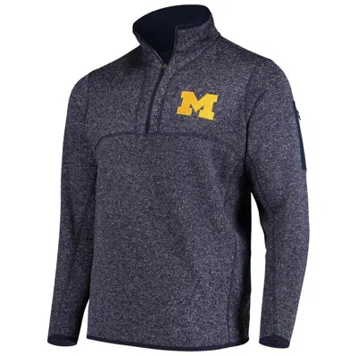 Antigua Navy Michigan Wolverines Fortune Half-zip Sweatshirt