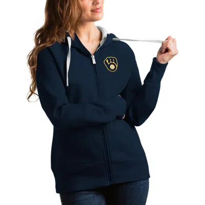 Antigua Navy Milwaukee Brewers Team Victory Full-zip Hoodie