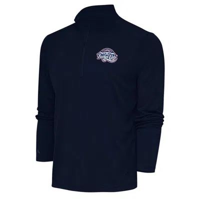 Antigua Navy New Hampshire Fisher Cats Tribute Quarter-zip Pullover Top