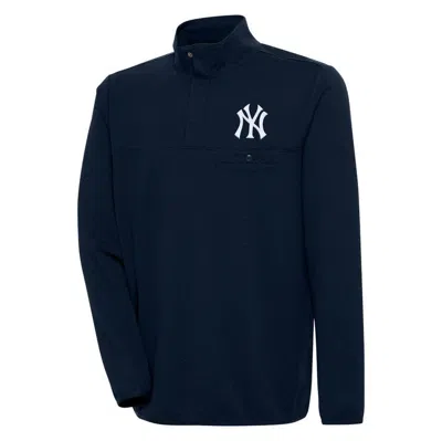 Antigua Navy New York Yankees Steamer Quarter-snap Pullover Jacket