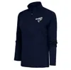 ANTIGUA ANTIGUA  NAVY TRI-CITY DUST DEVILS TRIBUTE HALF-ZIP PULLOVER TOP