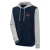 ANTIGUA ANTIGUA  NAVY/HEATHER GRAY ST. LOUIS CARDINALS VICTORY PULLOVER HOODIE