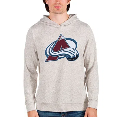 Antigua Oatmeal Colorado Avalanche Absolute Pullover Hoodie