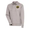 ANTIGUA ANTIGUA OATMEAL DENVER NUGGETS ACTION PULLOVER HOODIE